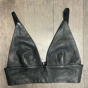 Ksubi lamb leather bralette